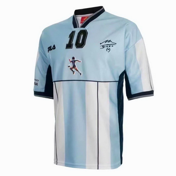 Camiseta Argentina Primera NO.10 Maradona Equipacion Retro 2001