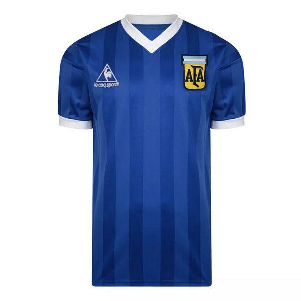 Camiseta Argentina Segunda Equipacion Retro 1986