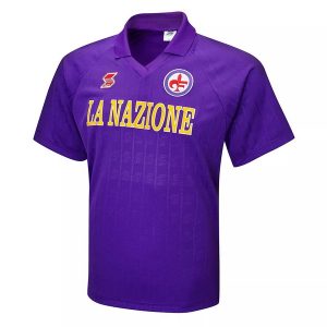 Camiseta ACF Fiorentina Primera Equipacion Retro 1989 1991