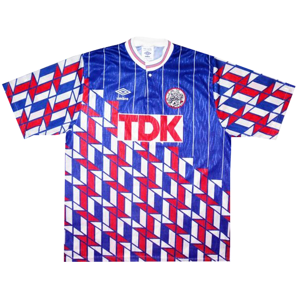 Camiseta Ajax De Ámsterdam Segunda Equipacion Retro 1990 1991