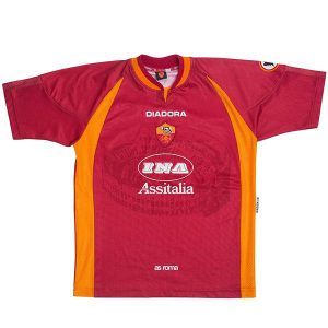 Camiseta As Roma Primera Equipacion Retro 1997 1998