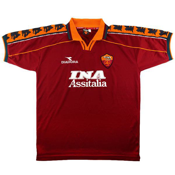 Camiseta As Roma Primera Equipacion Retro 1998 1999