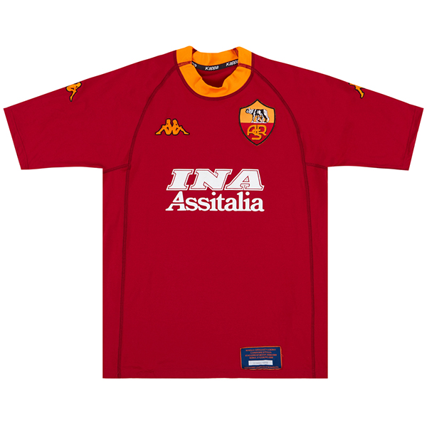 Camiseta As Roma Primera Equipacion Retro 2000 2001