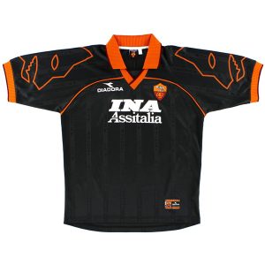 Camiseta As Roma Segunda Equipacion Retro 1999 2000