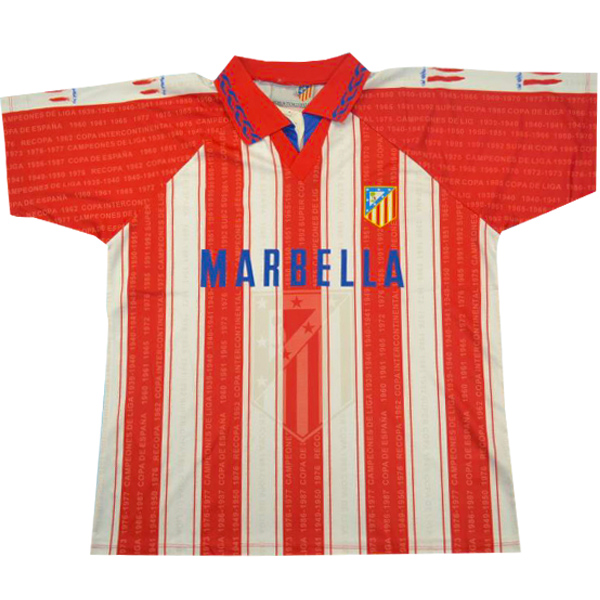 Camiseta Atlético De Madrid Primera Equipacion Retro 1995 1996