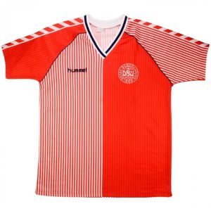 Camiseta Dinamarca Primera Equipacion Retro 1986