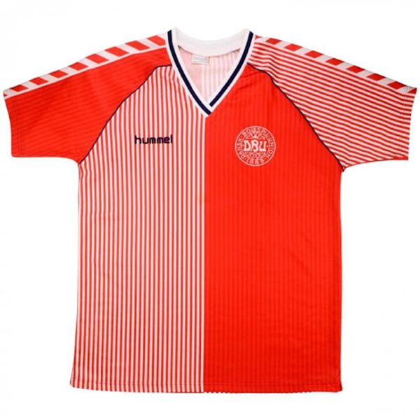 Camiseta Dinamarca Primera Equipacion Retro 1986