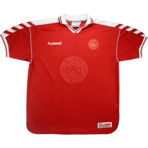 Camiseta Dinamarca Primera Equipacion Retro 1998