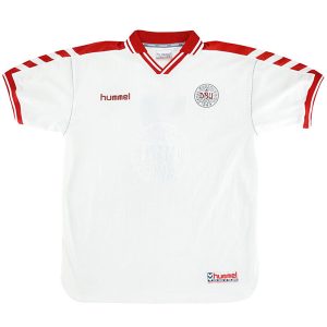Camiseta Dinamarca Segunda Equipacion Retro 1998