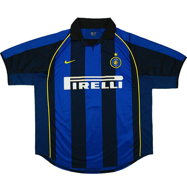 Camiseta Inter Milan Primera Equipacion Retro 2001 2002 Azul
