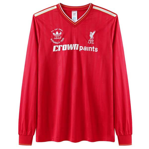 Camiseta Liverpool Primera Manga Larga Equipacion Retro 1985 86