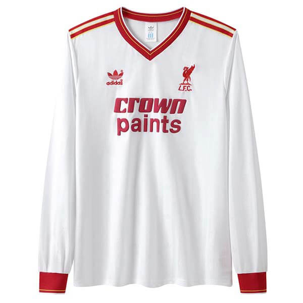 Camiseta Liverpool Segunda Manga Larga Equipacion Retro 1985 87