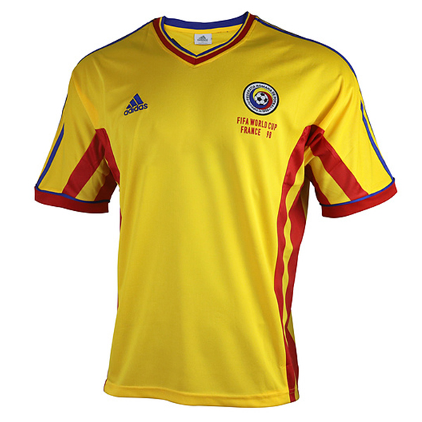 Camiseta Rumania Primera Equipacion Retro 1998