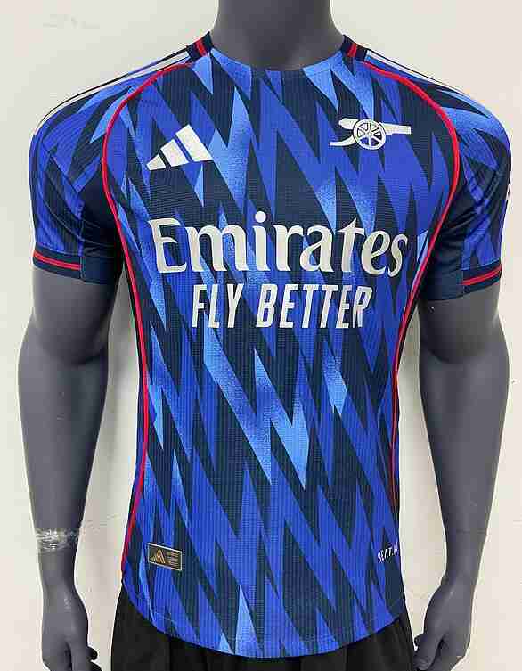 Camiseta Arsenal Segunda Equipacion 2025 2026 Versión Jugador