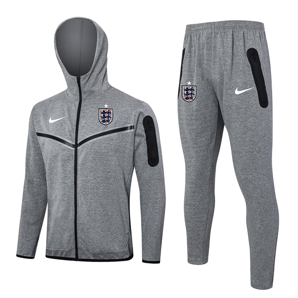 Chandal Con Capucha Inglaterra 2024 2025 Gris