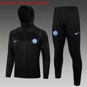 Chandal Con Capucha  Niños Inter Milan 2024 2025 Negro