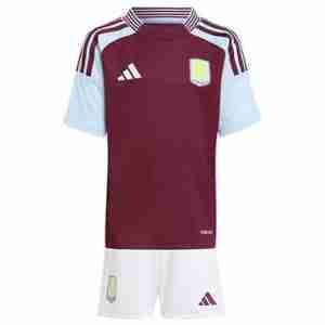 Equipacion  Aston Villa Conjunto Niños Primera 2024 2025