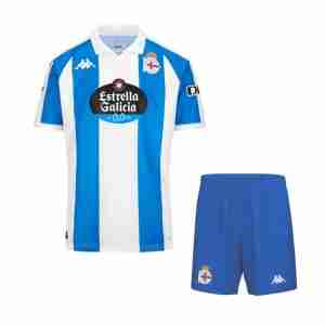 Equipacion Deportivo Coruña Conjunto Niños Primera 2024 2025