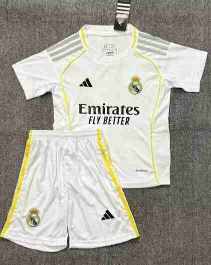 Equipacion Real Madrid Conjunto Niños Primera Portero 2025 2026