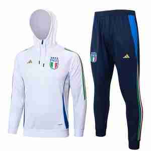 Sudadera Con Capucha Italia 2024 2025 Blanco