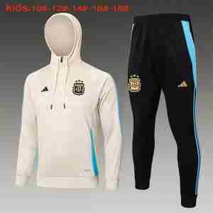 Sudadera Con Capucha Niños Argentina 2024 2025 Amarillo