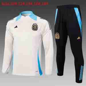 Sudadera De Training Niños Argentina 2024 2025 Amarillo Azul