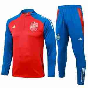Sudadera De Training España 2024 2025  Rojo Azul