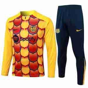 Sudadera De Training FC Barcelona 2024 2025 Amarillo Rojo