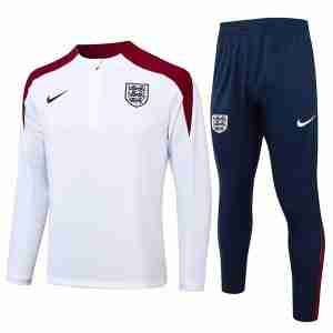 Sudadera Entrenamiento Inglaterra 2024 2025 Blanco Rojo