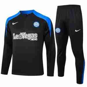 Sudadera De Training Inter Milan 2024 2025 Negro Azul