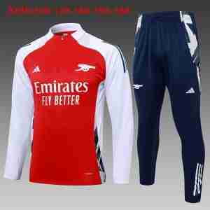 Sudadera De Training Niños Arsenal 2024 2025 Rojo Blanco