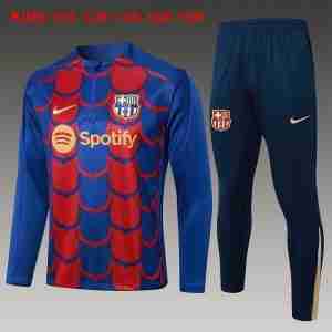 Sudadera De Training Niños FC Barcelona 2024 2025 Azul Negro