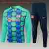 Sudadera De Training Niños FC Barcelona 2024 2025 Verde Azul
