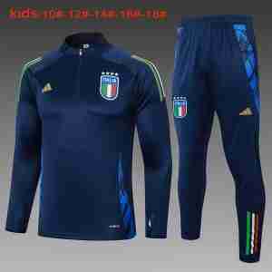 Sudadera De Training Niños Italia 2024 2025 Azul
