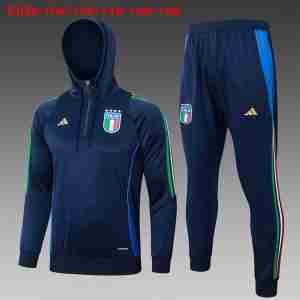 Sudadera De Training Niños Italia 24 2025 Azul