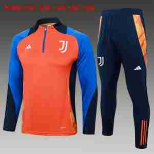 Sudadera De Training Niños Juventus 2024 2025 Naranja Azul