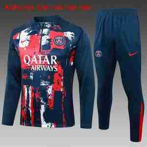 Sudadera De Training Niños Paris Saint Germain 2024 2025 Azul Rojo