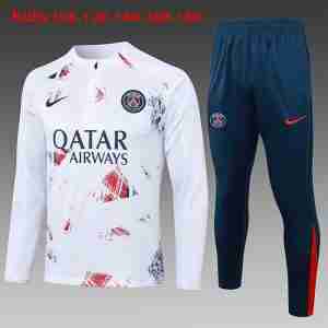 Sudadera De Training Niños Paris Saint Germain 2024 2025 Rojo Blanco