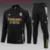 Sudadera De Training Niños Real Madrid 2024 2025 Negro Amarillo