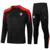 Sudadera De Training Portuga 2024 2025 Negro Rojo