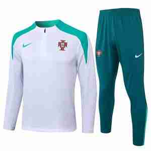 Sudadera De Training Portuga 2024 2025 Blanco Verde