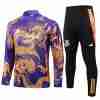 Sudadera De Training Real Madrid 2024 2025  Purpura Amarillo
