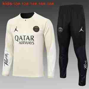 Sudadera Entrenamiento Niños Paris Saint Germain 2024 2025 Amarillo