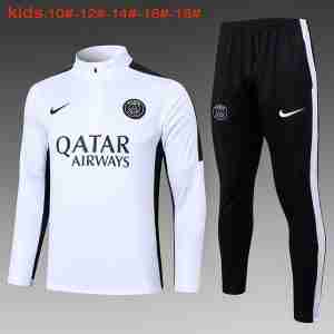 Sudadera Entrenamiento Niños Paris Saint Germain 2024 2025 Blanco