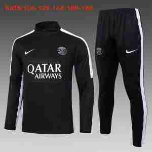 Sudadera Entrenamiento Niños Paris Saint Germain 2024 2025 Negro