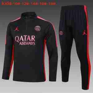 Sudadera Entrenamiento Niños Paris Saint Germain 2024 2025 Negro Rosa