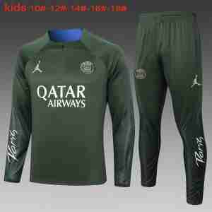 Sudadera Entrenamiento Niños Paris Saint Germain 2024 2025 Verde