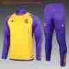 Sudadera Entrenamiento Niños Real Madrid 2024 2025 Amarillo Purpura