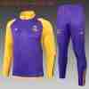 Sudadera Entrenamiento Niños Real Madrid 24 2025 Purpura Amarillo