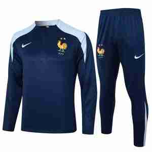 Sudadera Entrenamiento Francia 2024 2025 Azul